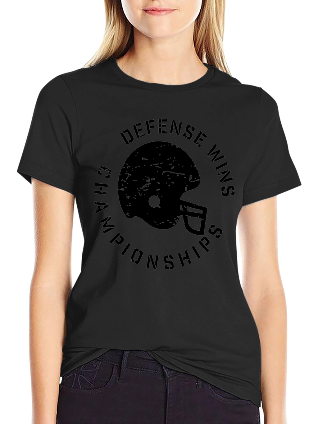 Defense Wins Championships Black T-Shirt
