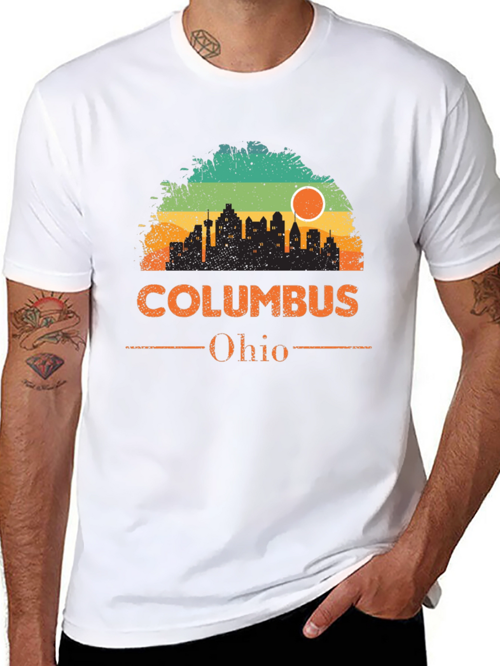 Columbus Ohio Skyline Graphic T-Shirt