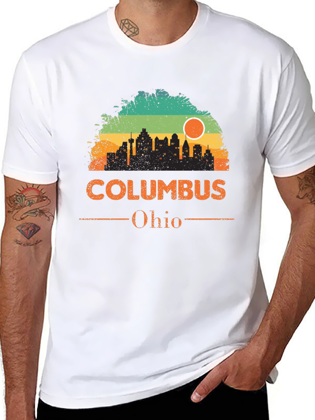 Columbus Ohio Skyline Graphic T-Shirt