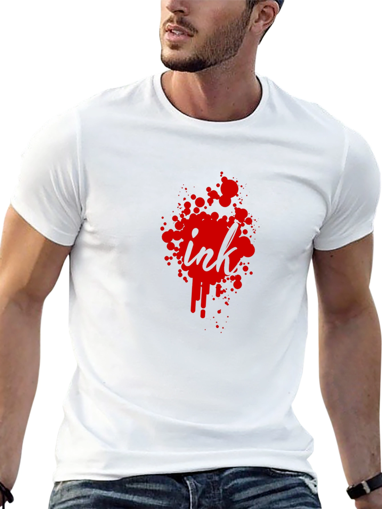 Ink Splatter T-Shirt - Mens Graphic Tee