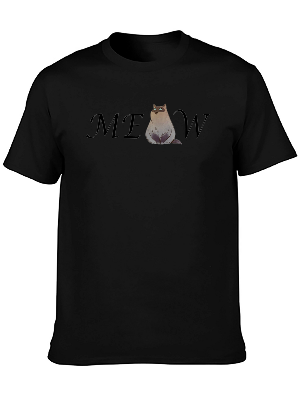 Funny Cat MEOW T-Shirt - Cool Graphic Tee