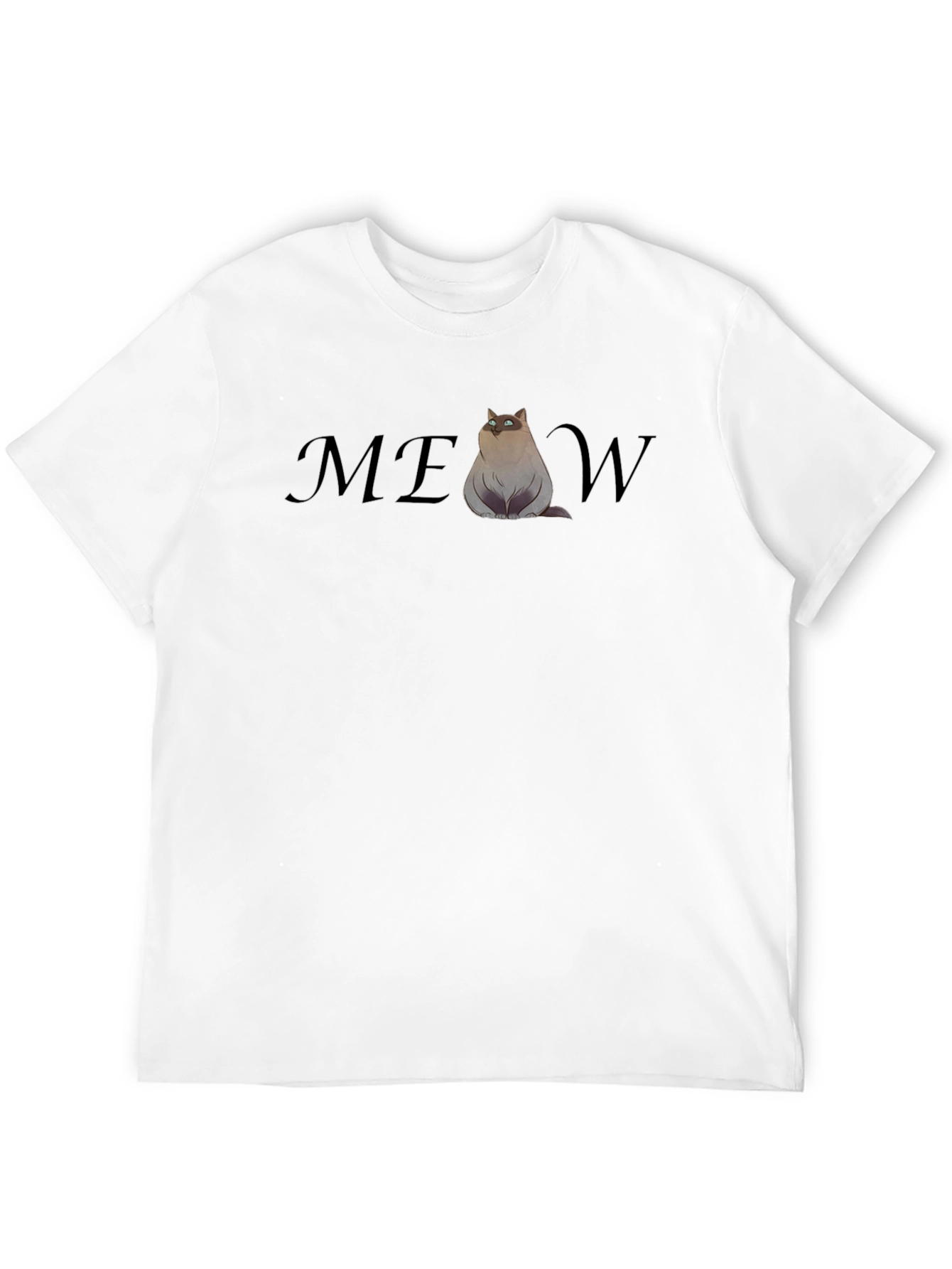 Funny Cat MEOW T-Shirt - Cool Graphic Tee