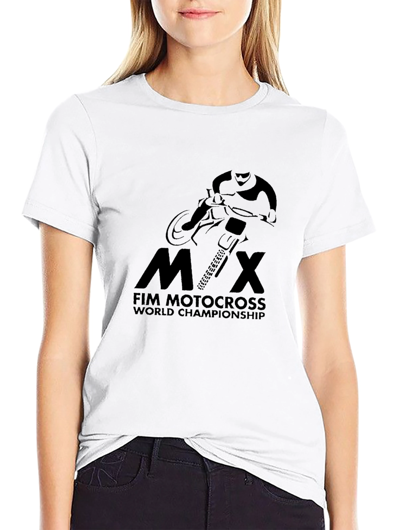 FIM Motocross World Championship Black T-Shirt