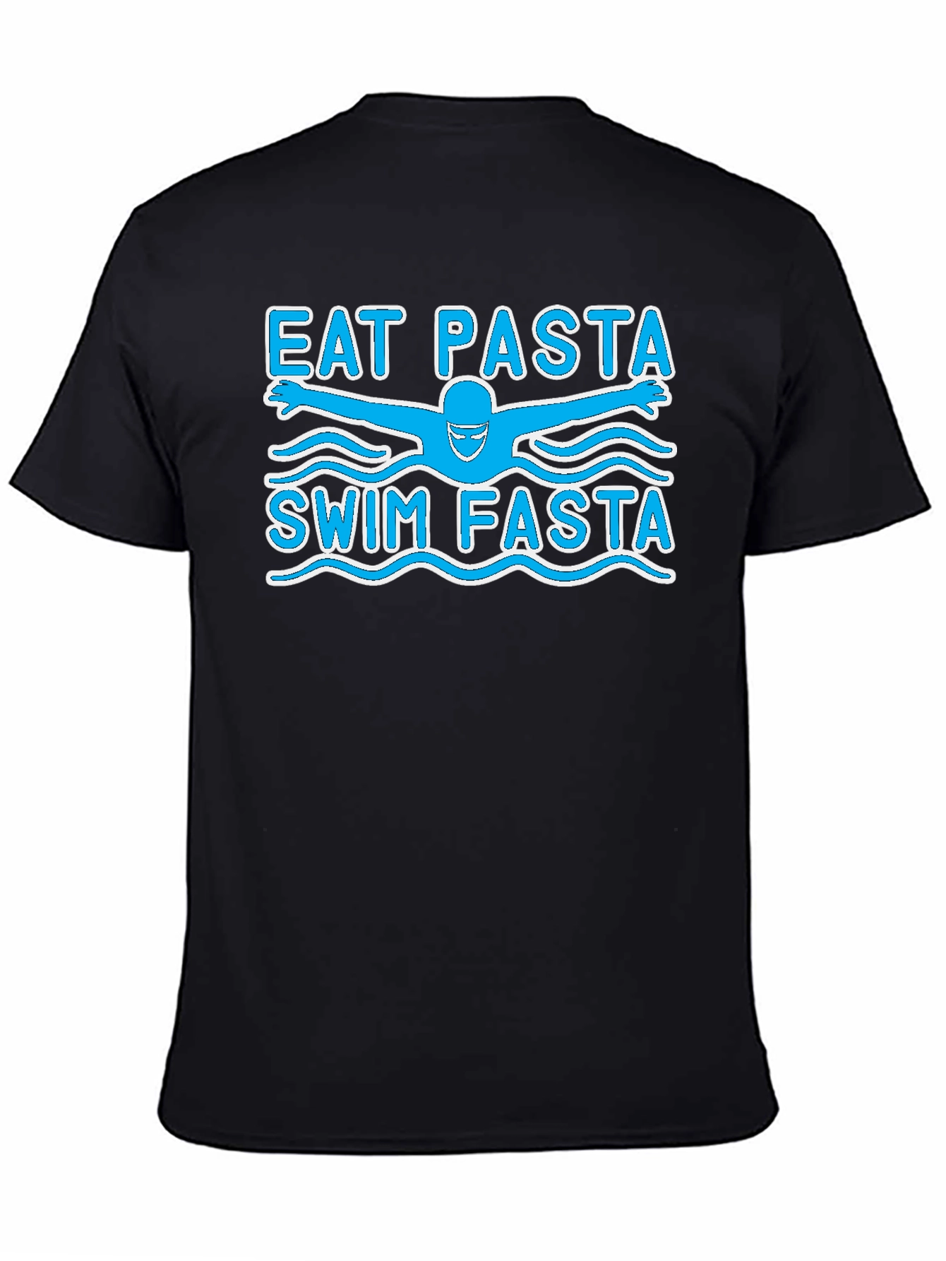 Eat Pasta Swim Fasta Funny Swimmer T-Shirt