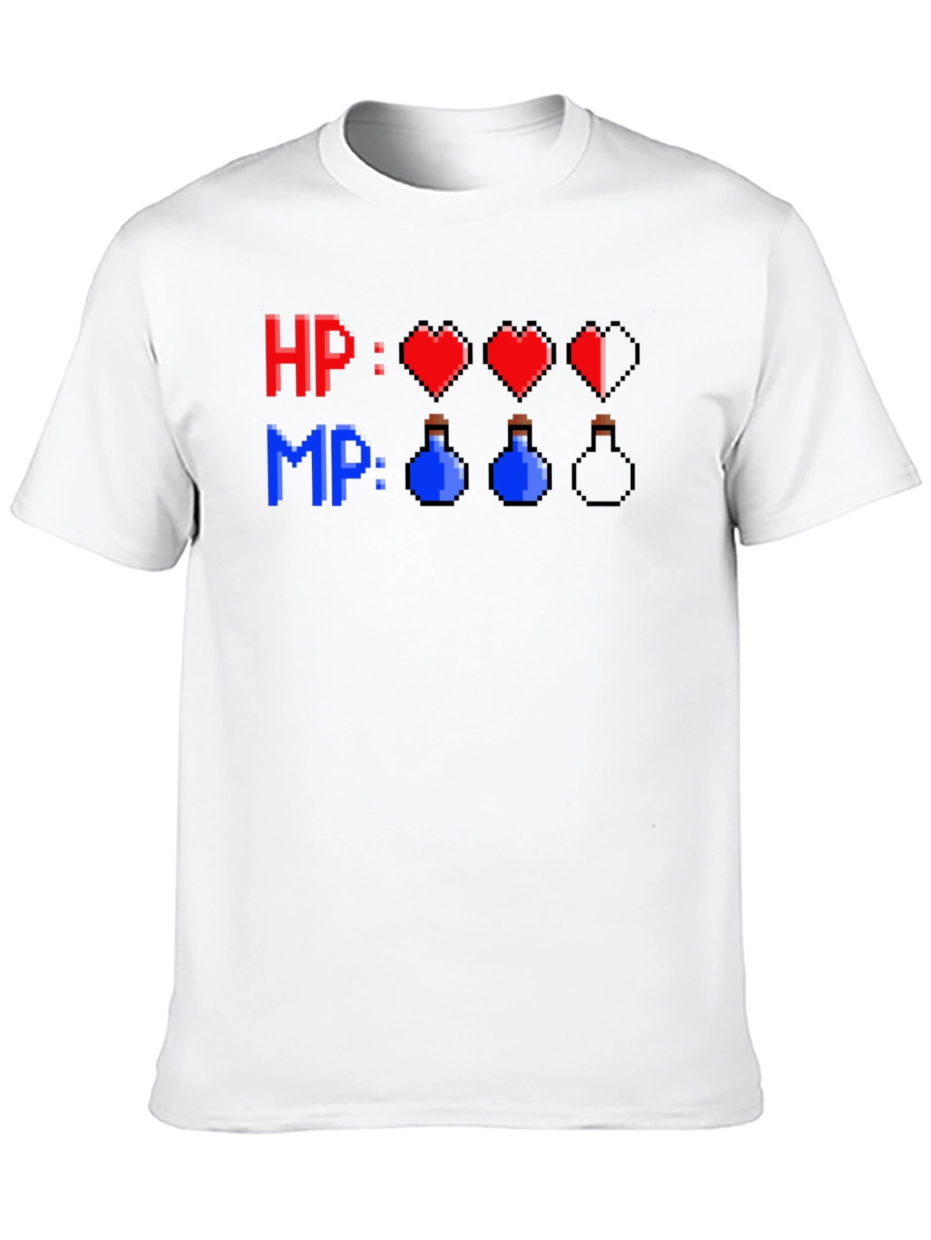 Pixel Art HP MP Gamer T-Shirt