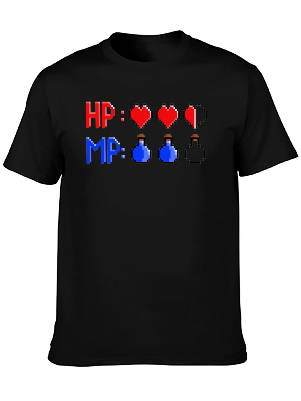 Pixel Art HP MP Gamer T-Shirt