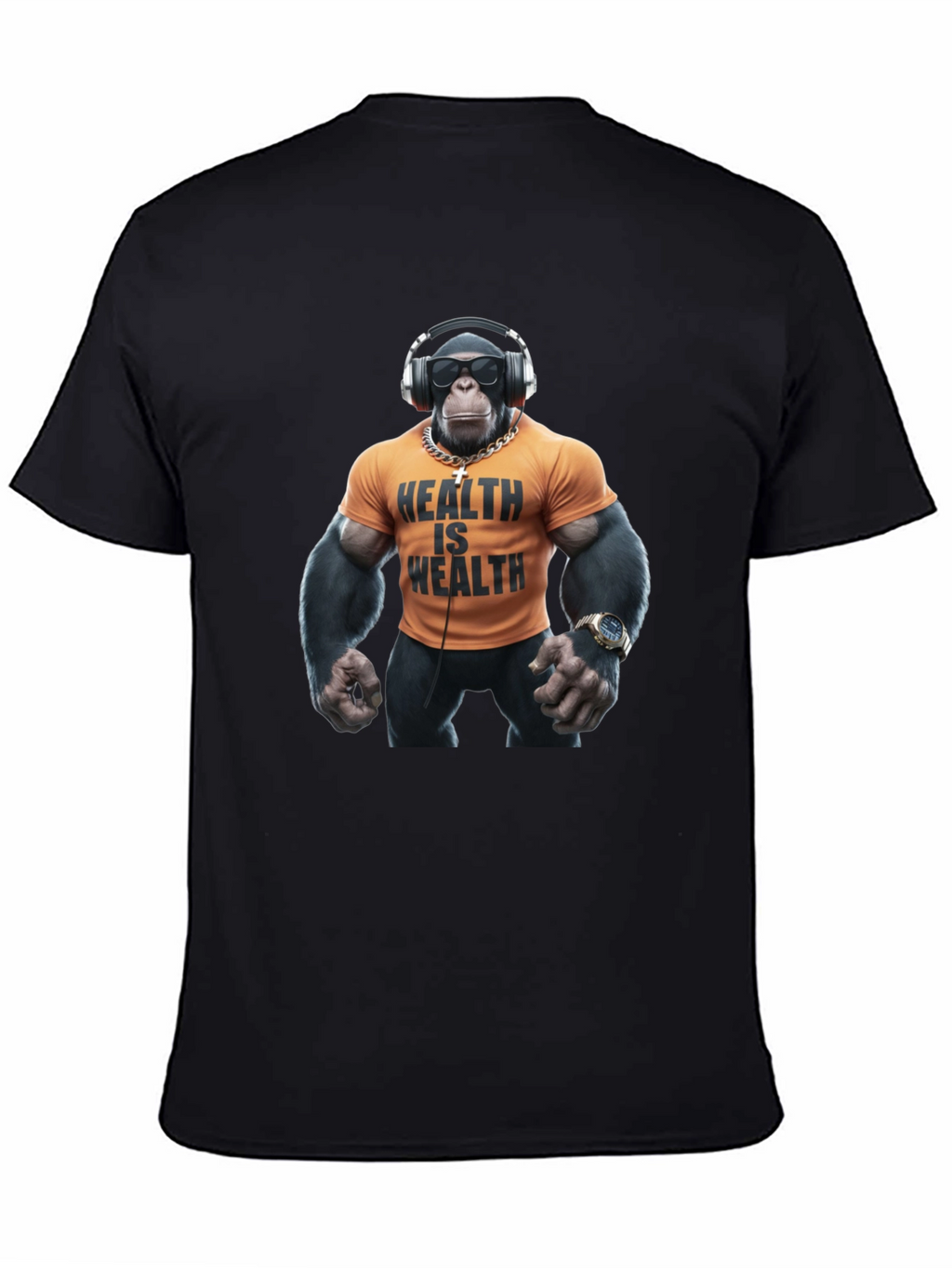 Health is Wealth Monkey T-Shirt
