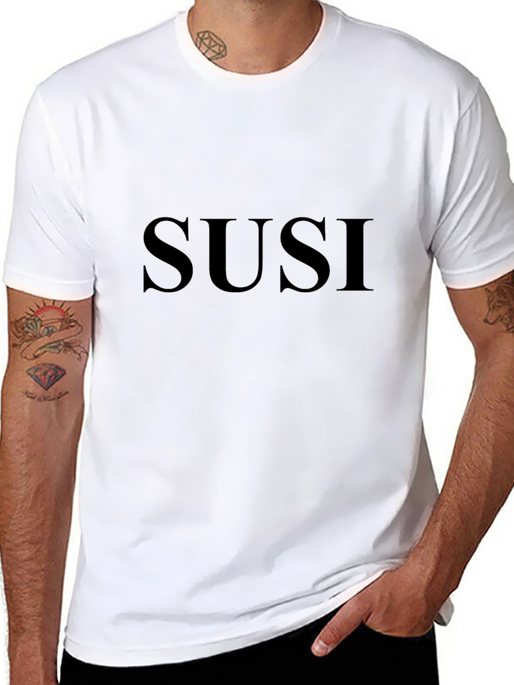 SUSI Black T-Shirt - Simple & Stylish
