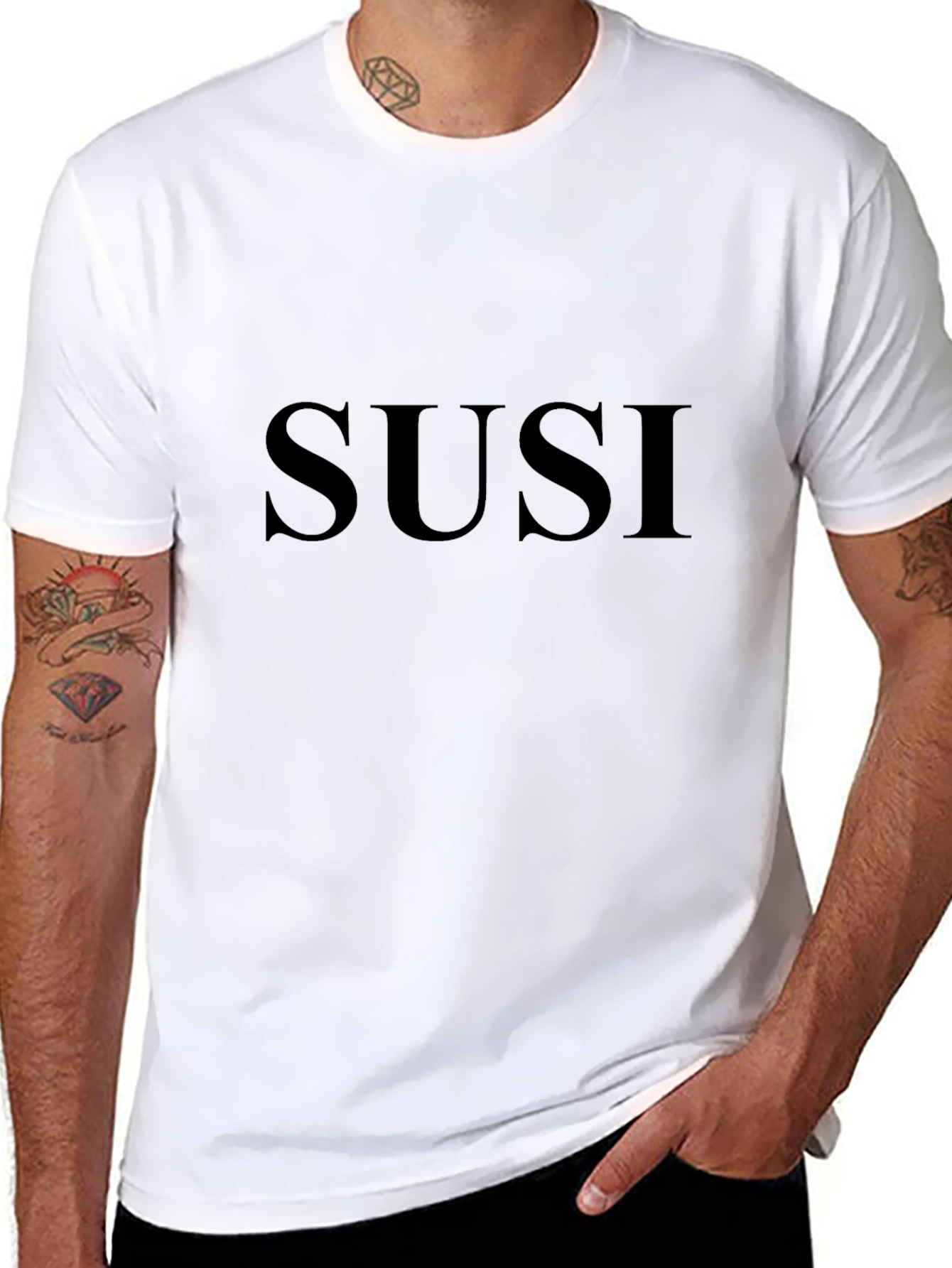 SUSI Black T-Shirt - Simple & Stylish