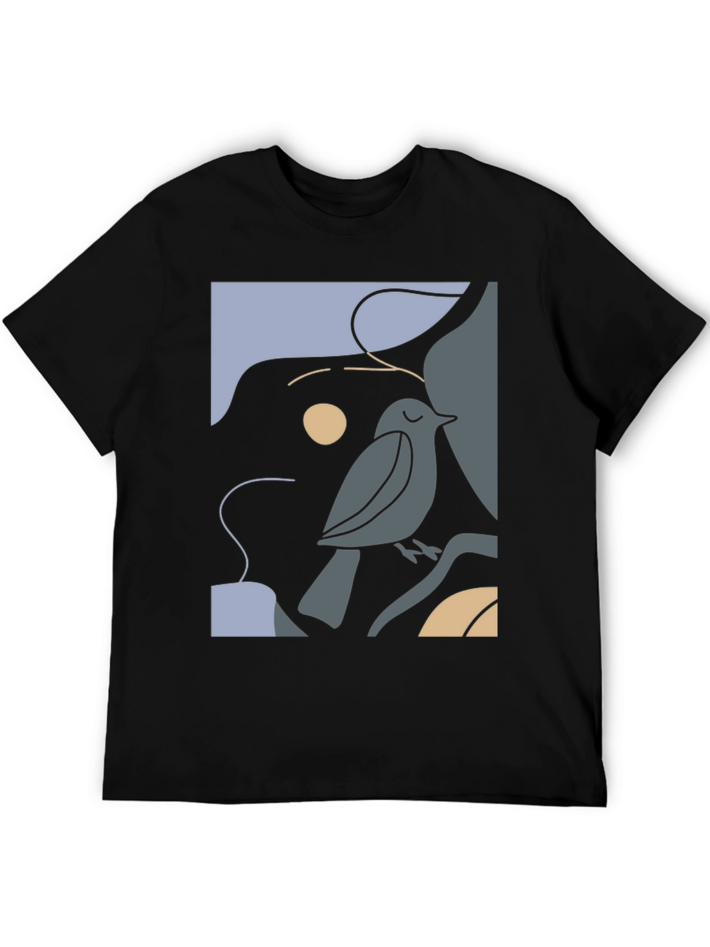 Abstract Bird Graphic Tee - Stylish & Unique!