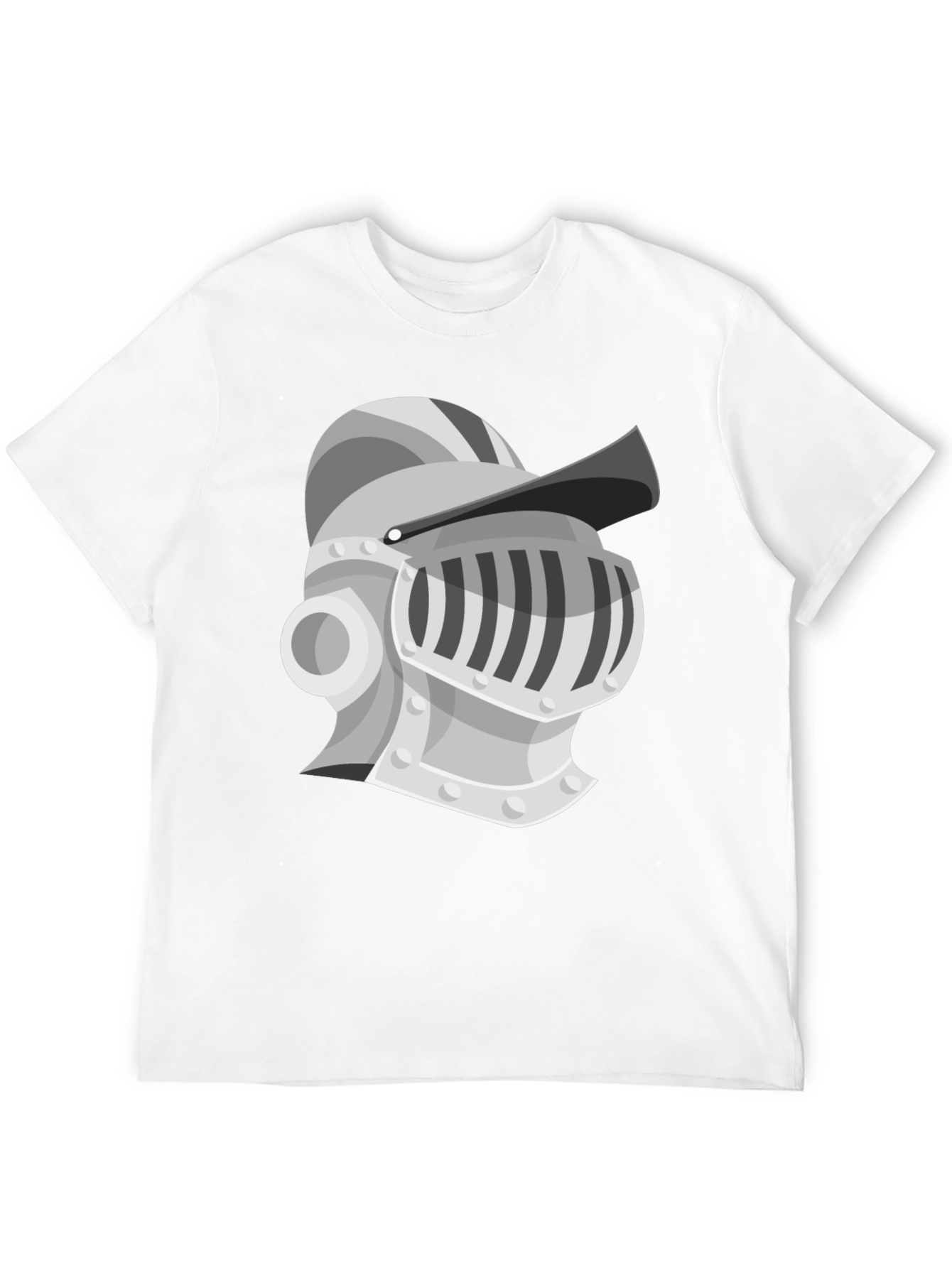 Knight Helmet Graphic Tee - Medieval Style