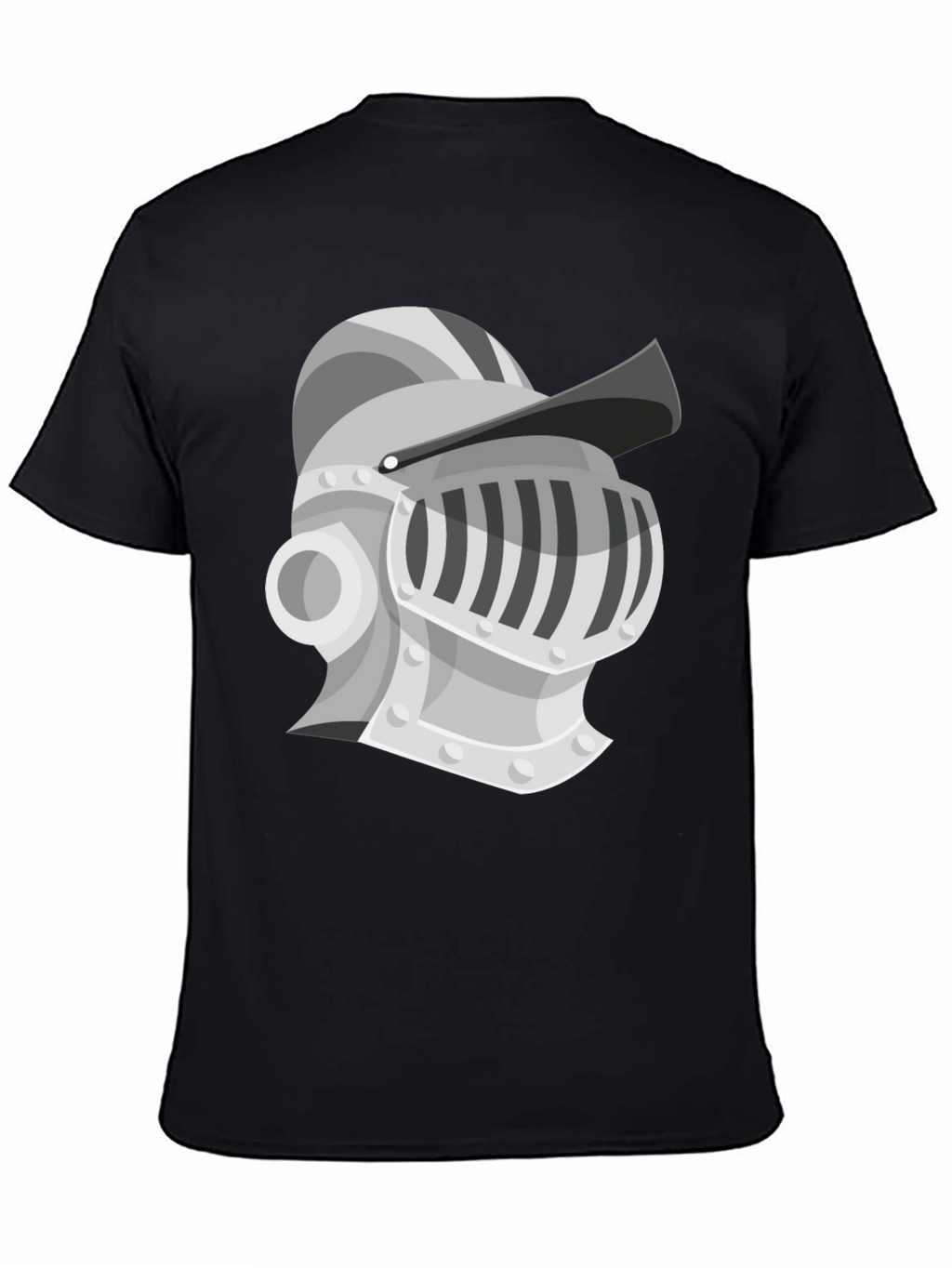 Knight Helmet Graphic Tee - Medieval Style