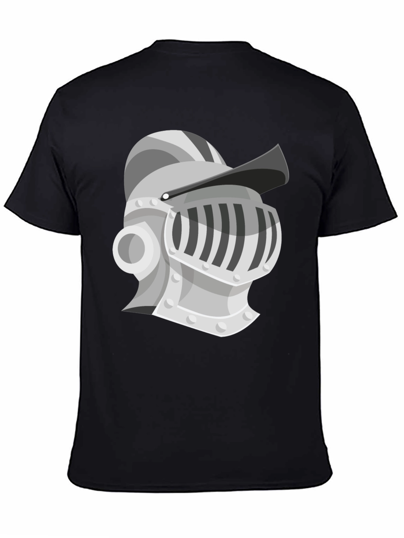 Knight Helmet Graphic Tee - Medieval Style