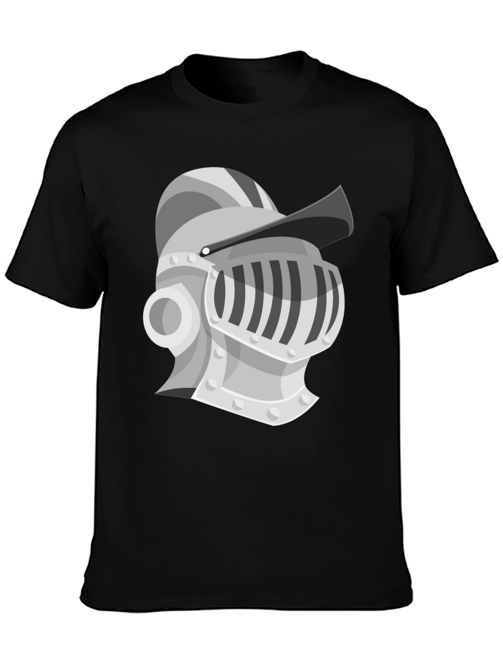 Knight Helmet Graphic Tee - Medieval Style