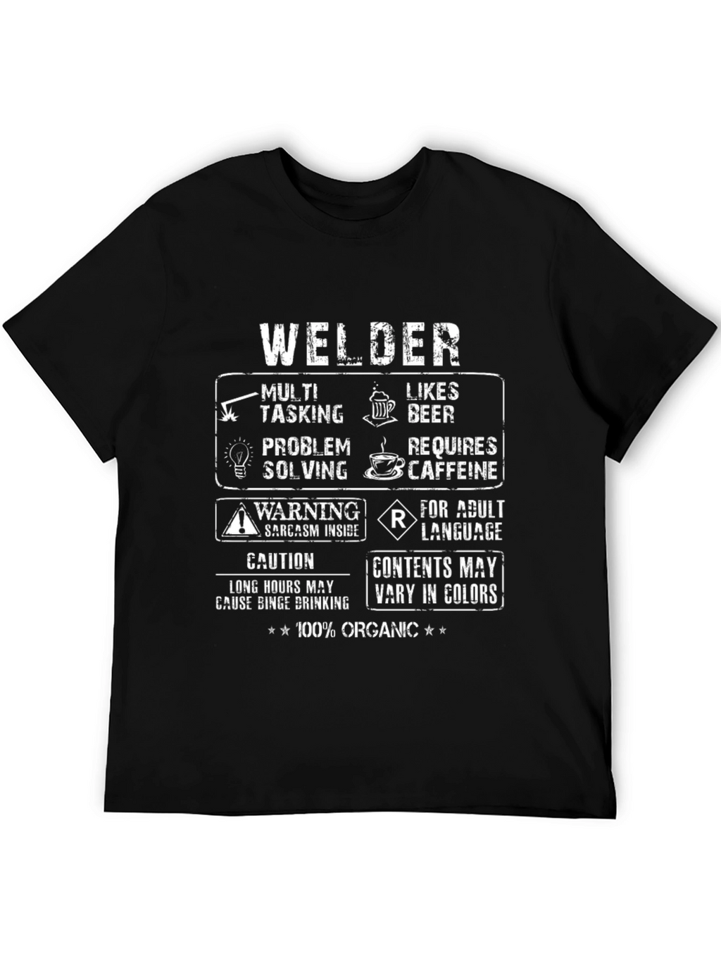 Welder Graphic Tee - Multi-Tasking Adult Humor