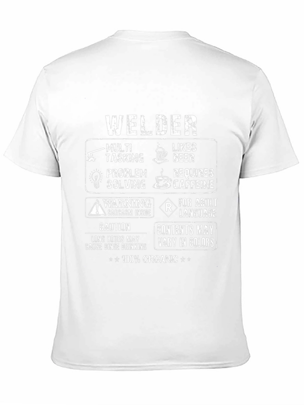 Welder Graphic Tee - Multi-Tasking Adult Humor
