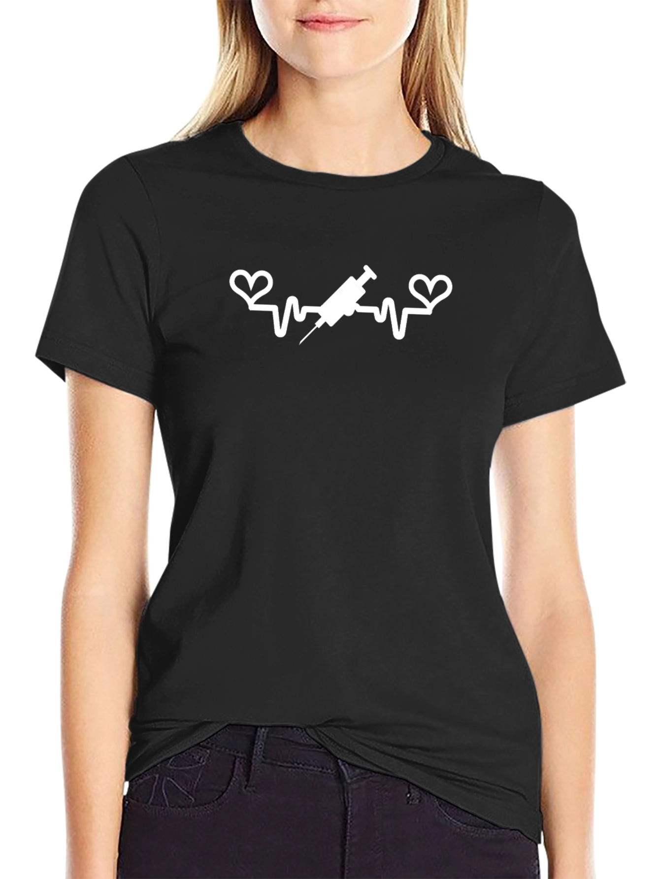 Nurse Heartbeat Syringe T-Shirt