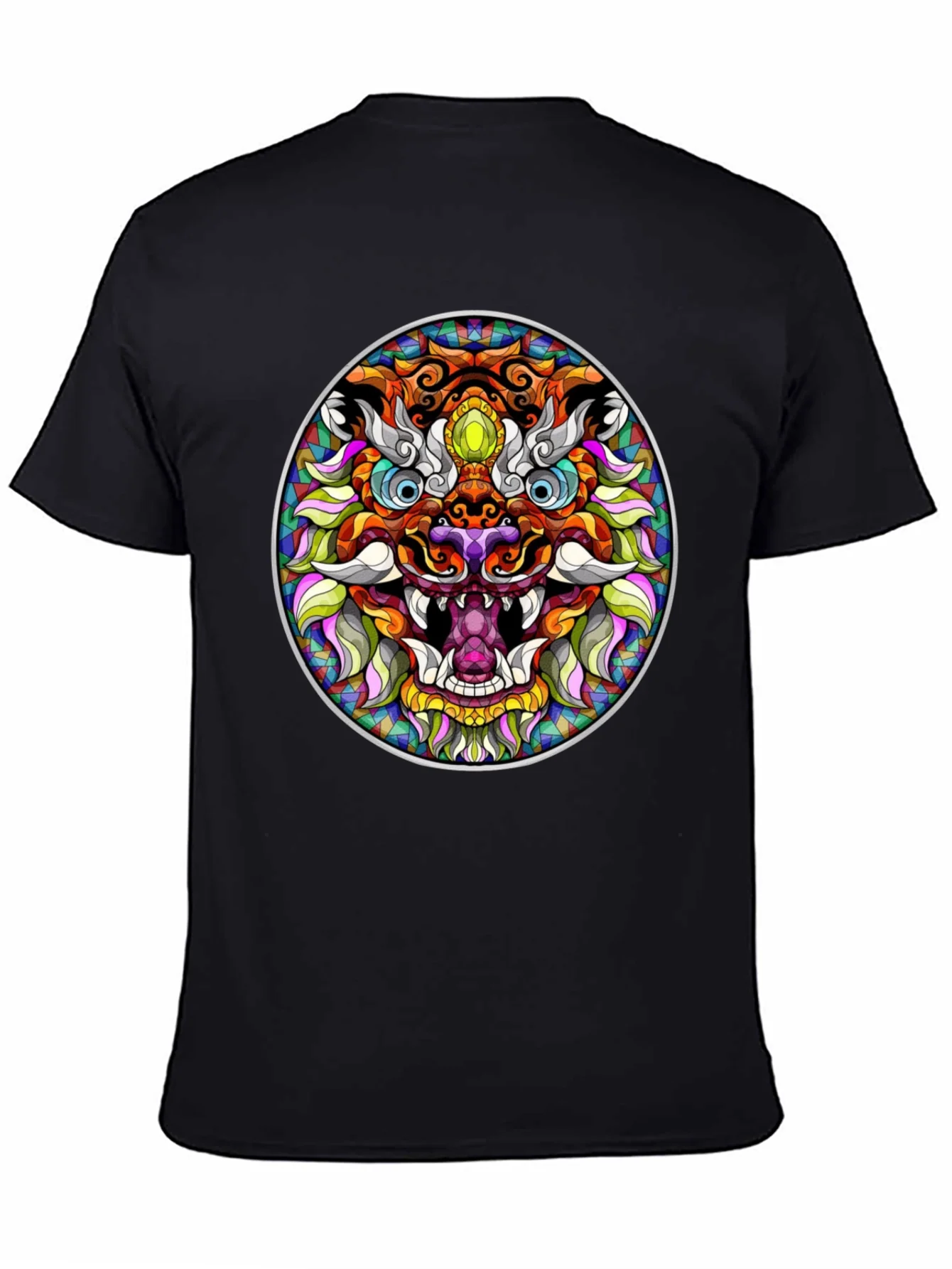 Colorful Dragon Graphic Tee - Unique Art T-Shirt
