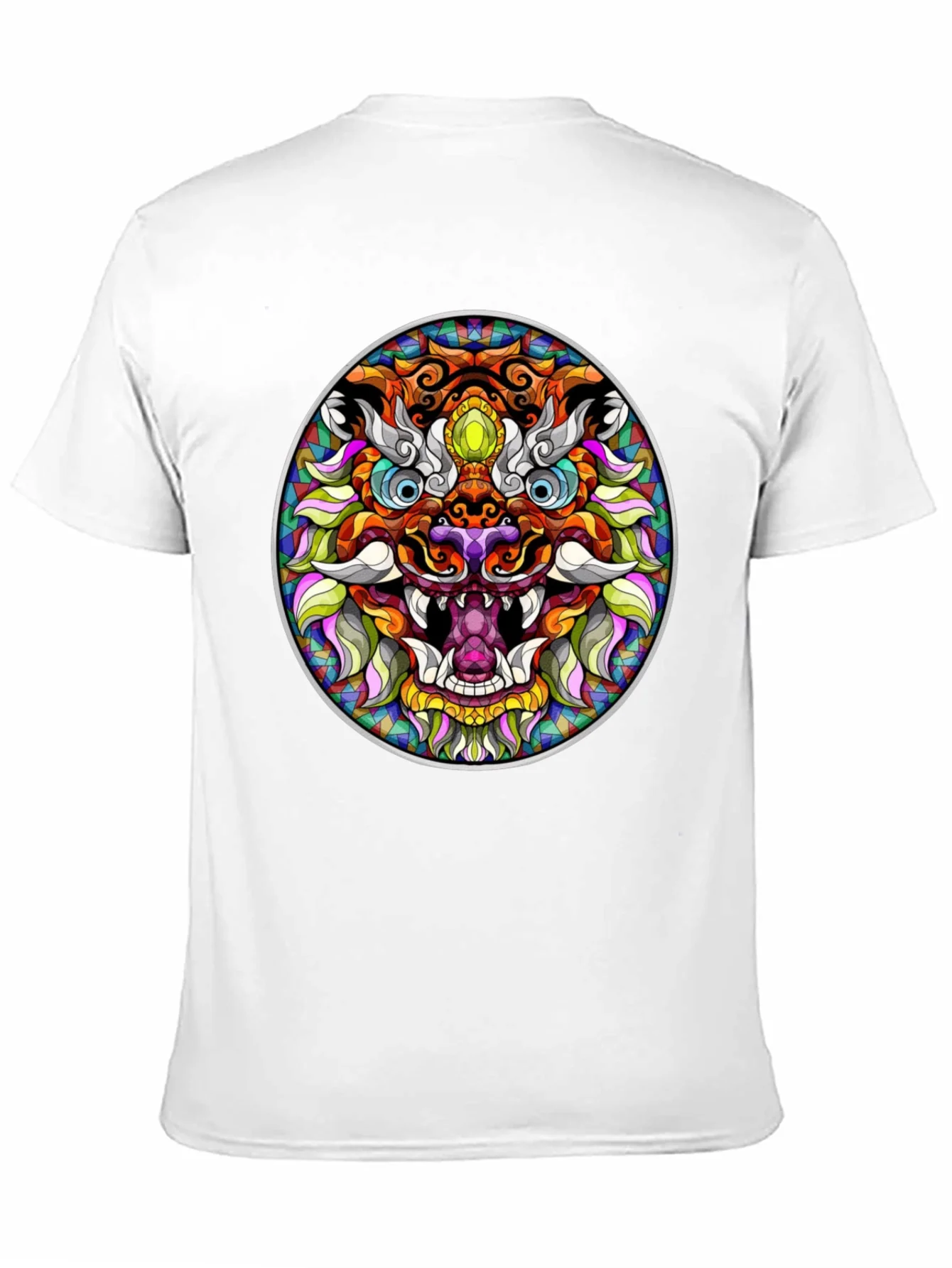 Colorful Dragon Graphic Tee - Unique Art T-Shirt