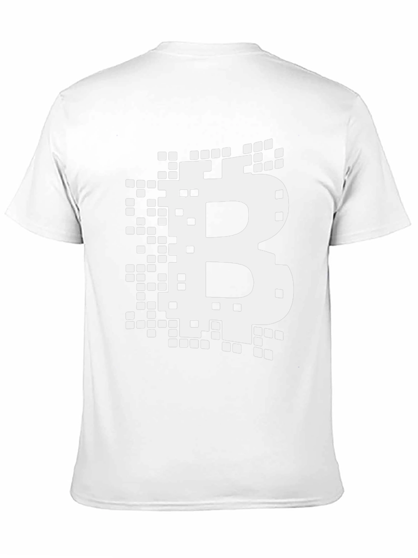 Bitcoin Pixelated B Logo Graphic Tee - Black
