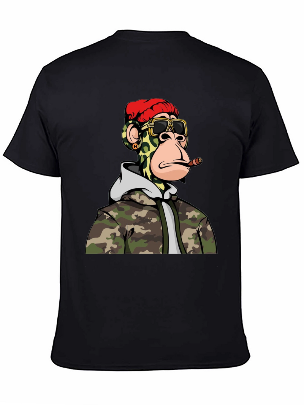 Bored Ape Camo Hoodie Graphic T-Shirt