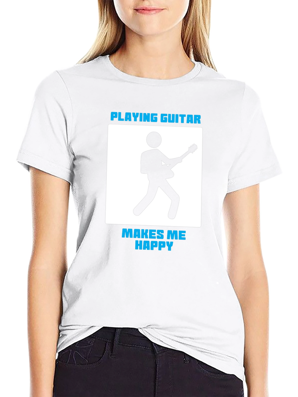 Playing Guitar Makes Me Happy T-Shirt