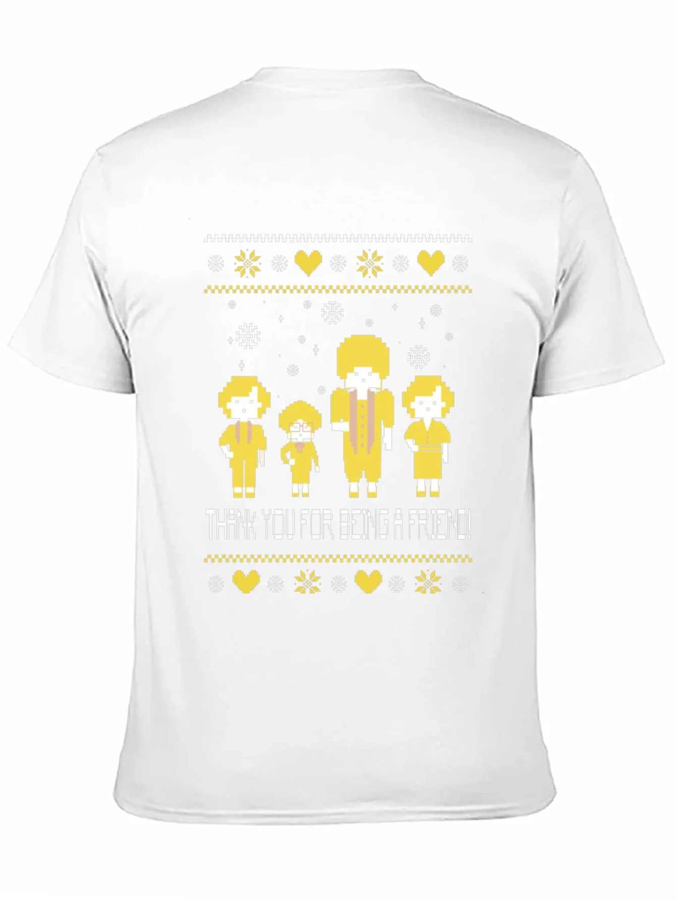 Golden Girls Pixel Art Thank You For Being A Friend Black Tee