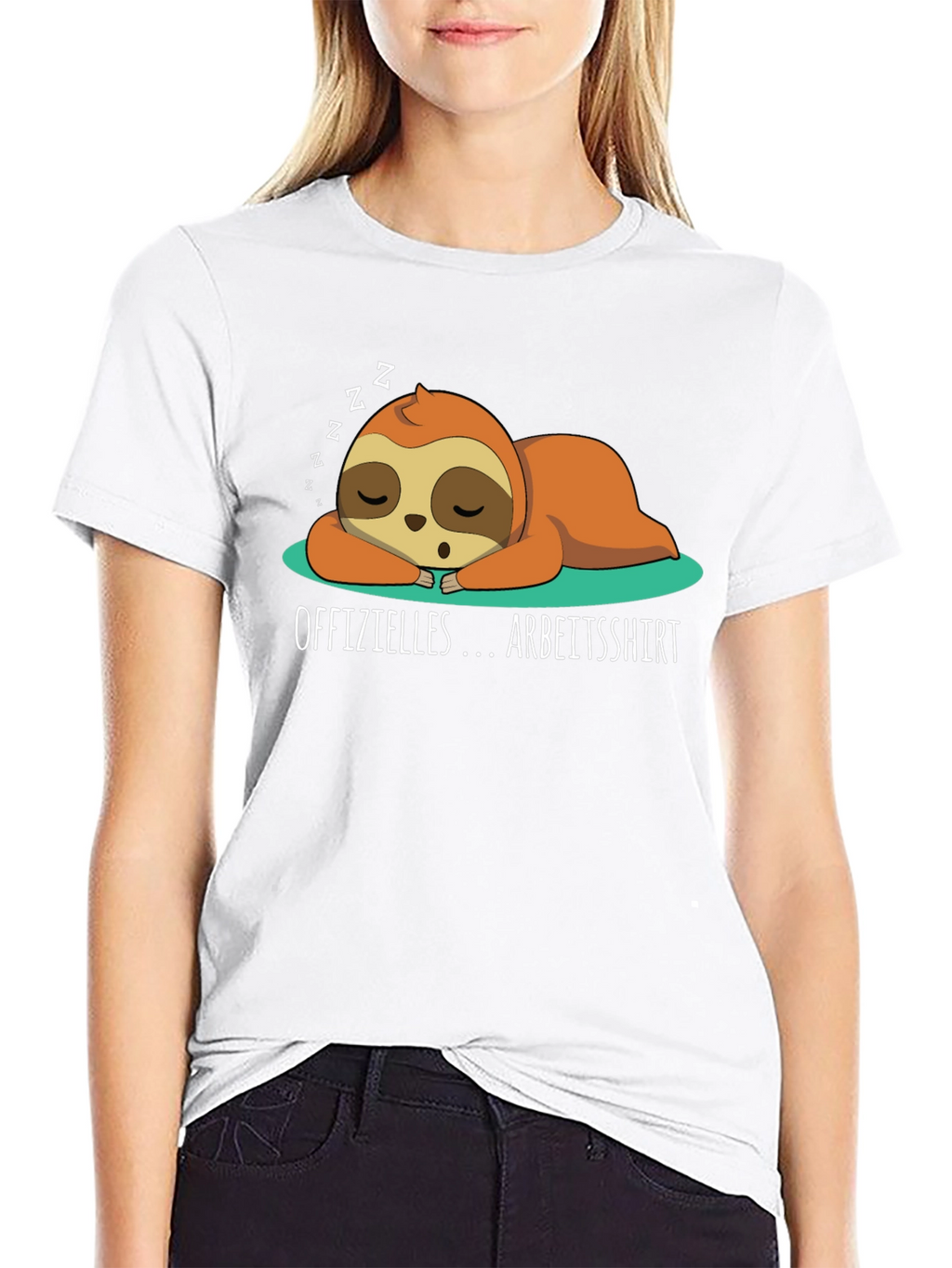 Lazy Sloth Arbeitsshirt T-Shirt