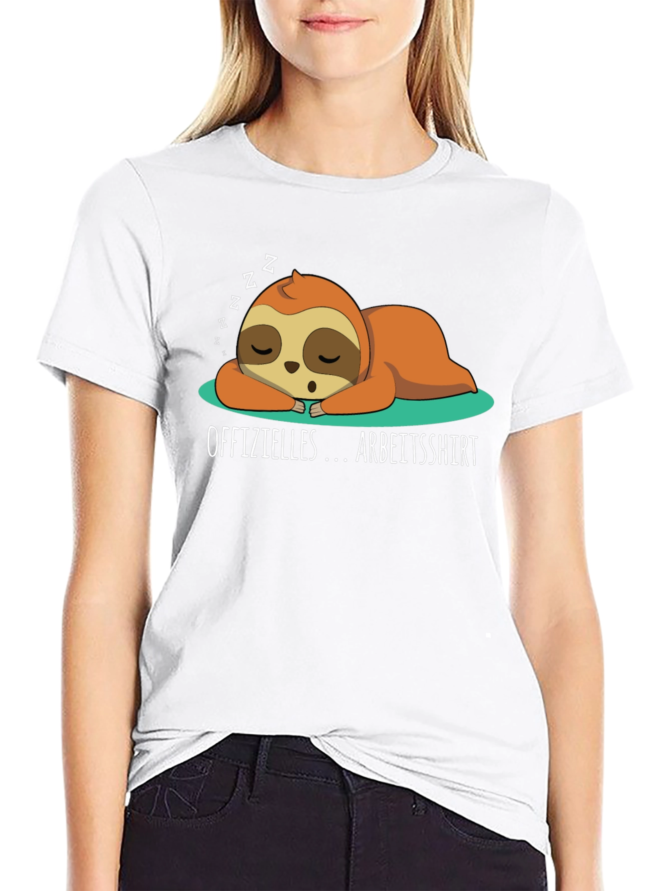 Lazy Sloth Arbeitsshirt T-Shirt