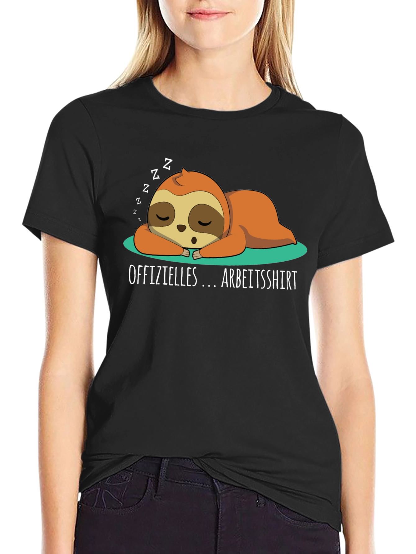Lazy Sloth Arbeitsshirt T-Shirt