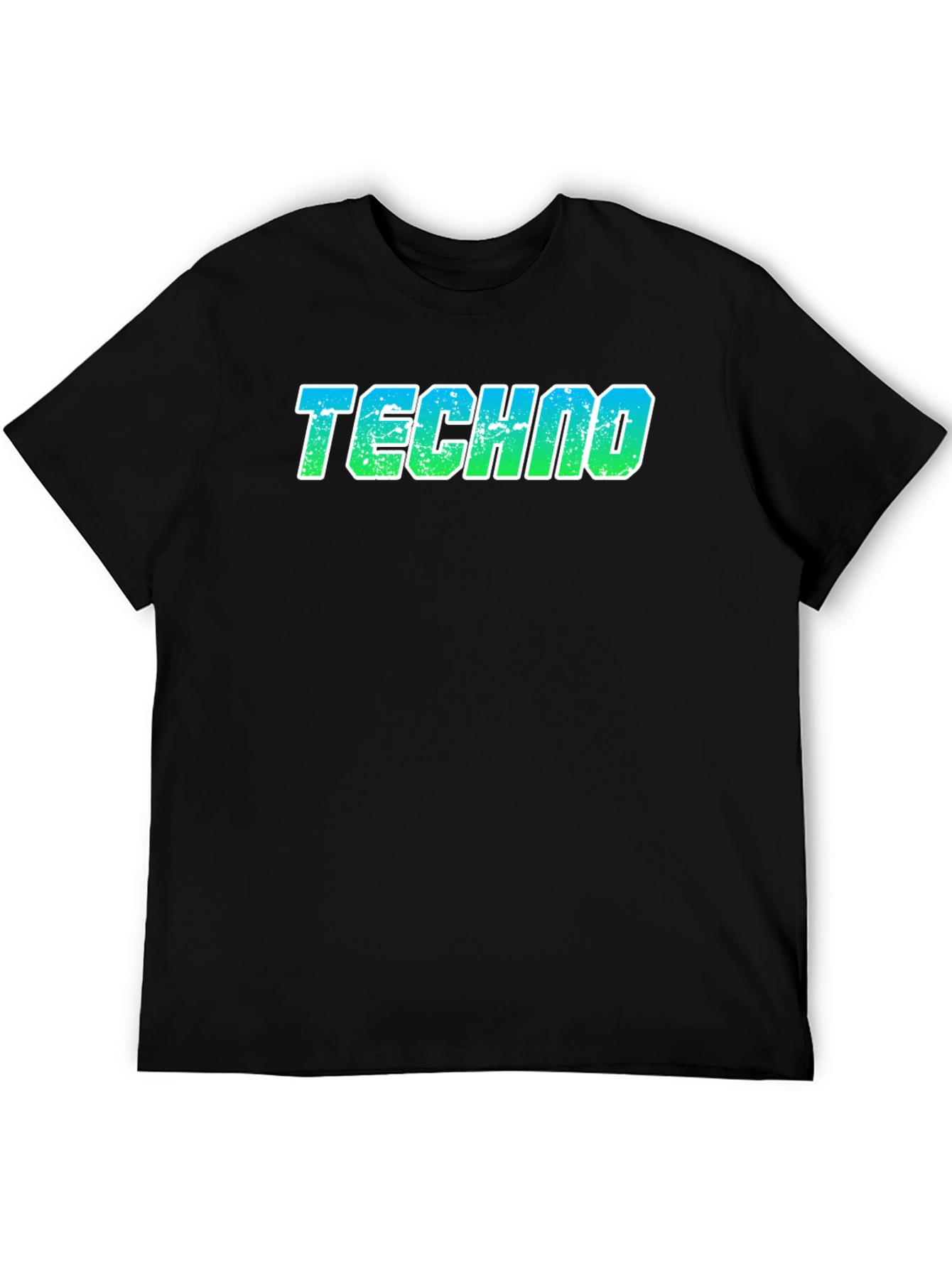 Techno T-Shirt - Retro Gradient Design
