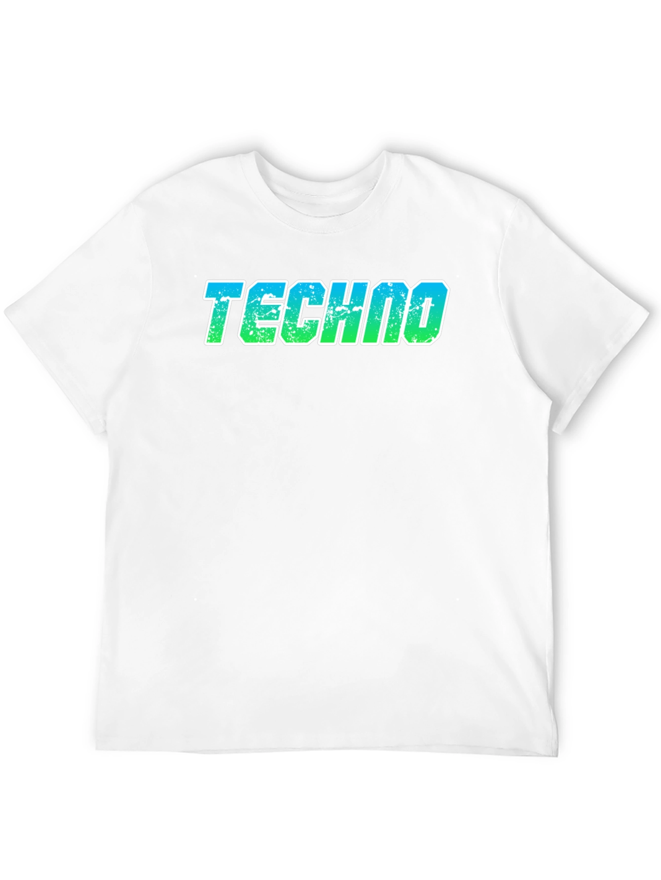 Techno T-Shirt - Retro Gradient Design
