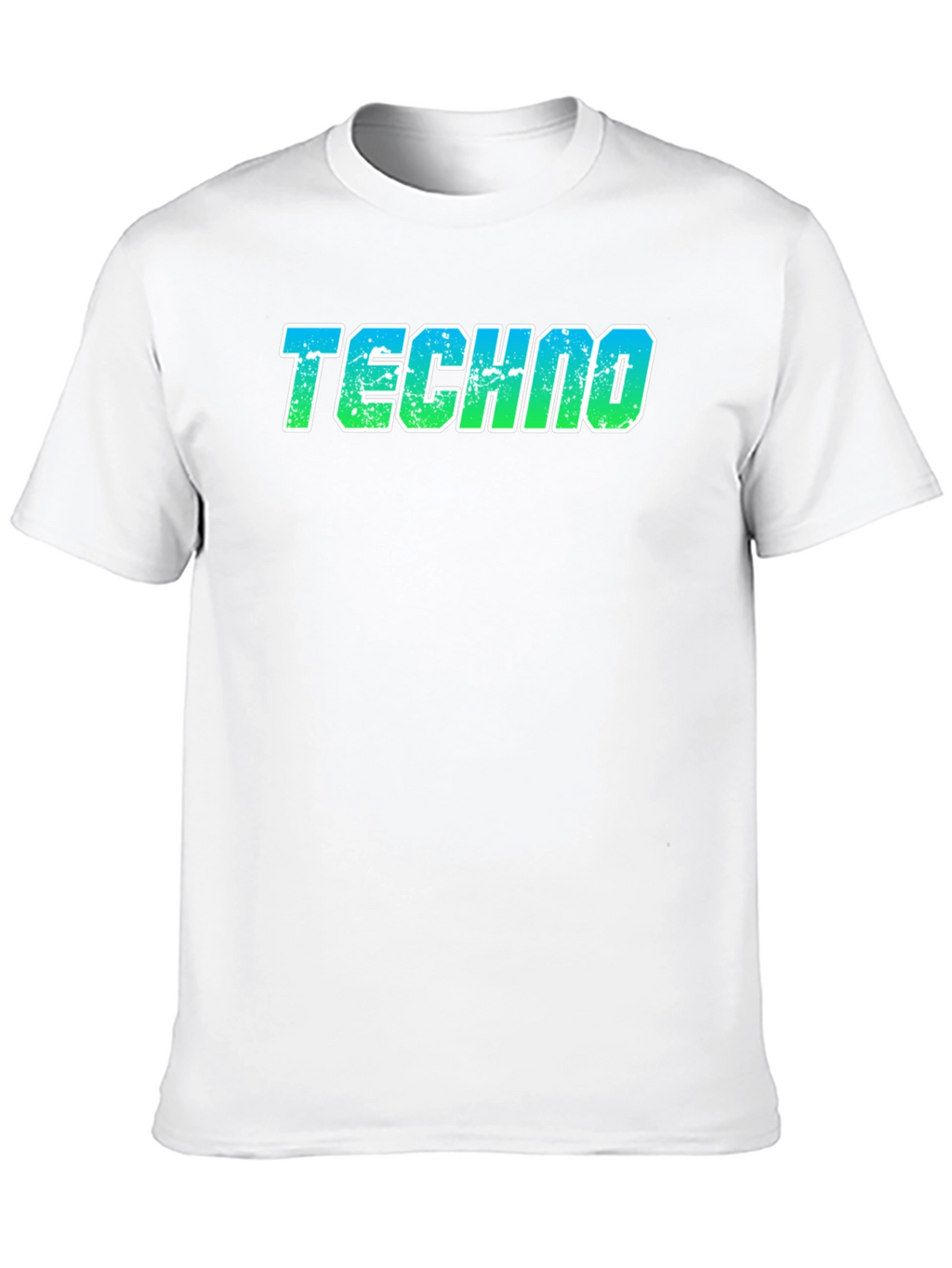 Techno T-Shirt - Retro Gradient Design