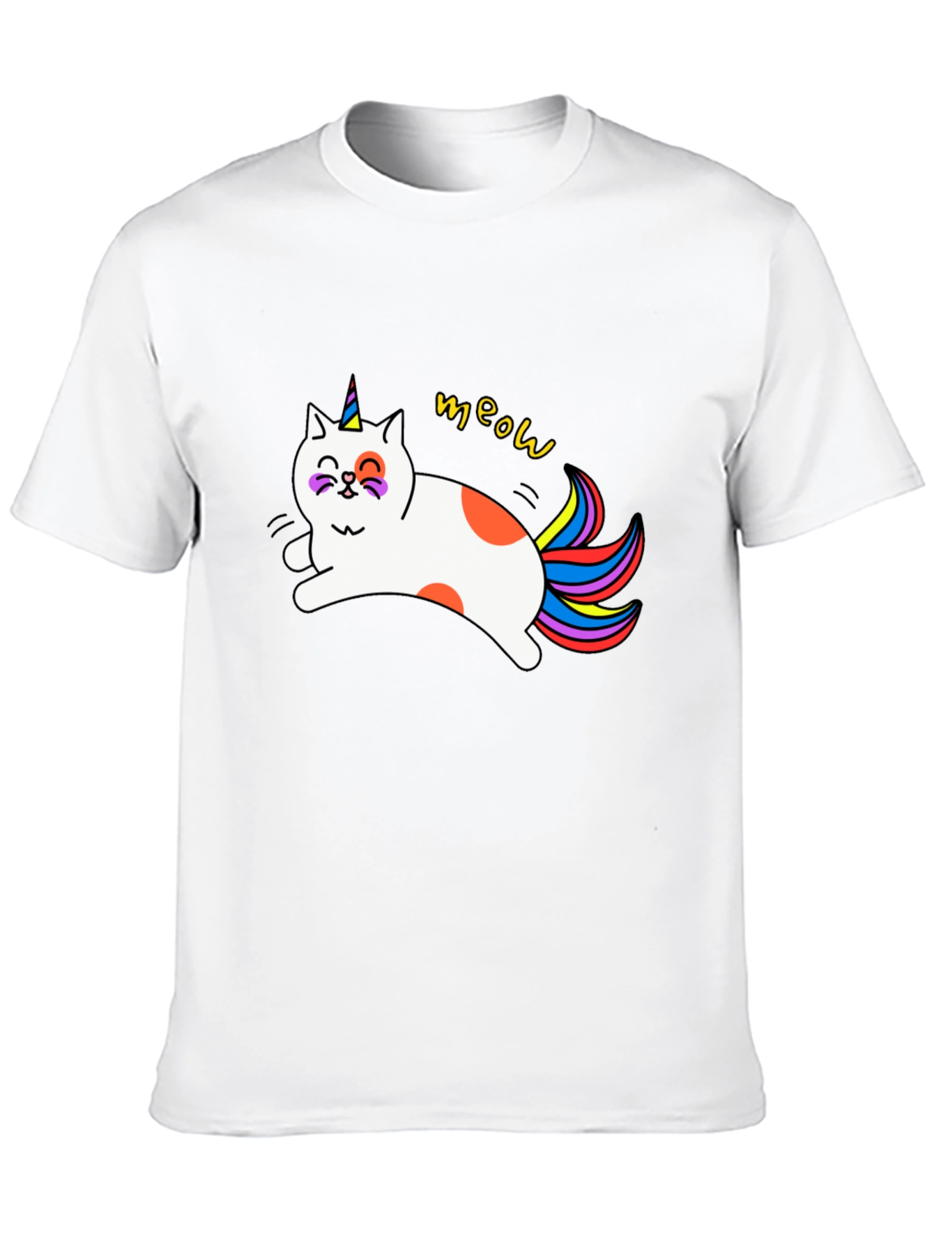Unicat Meow T-Shirt - Novelty Graphic Tee