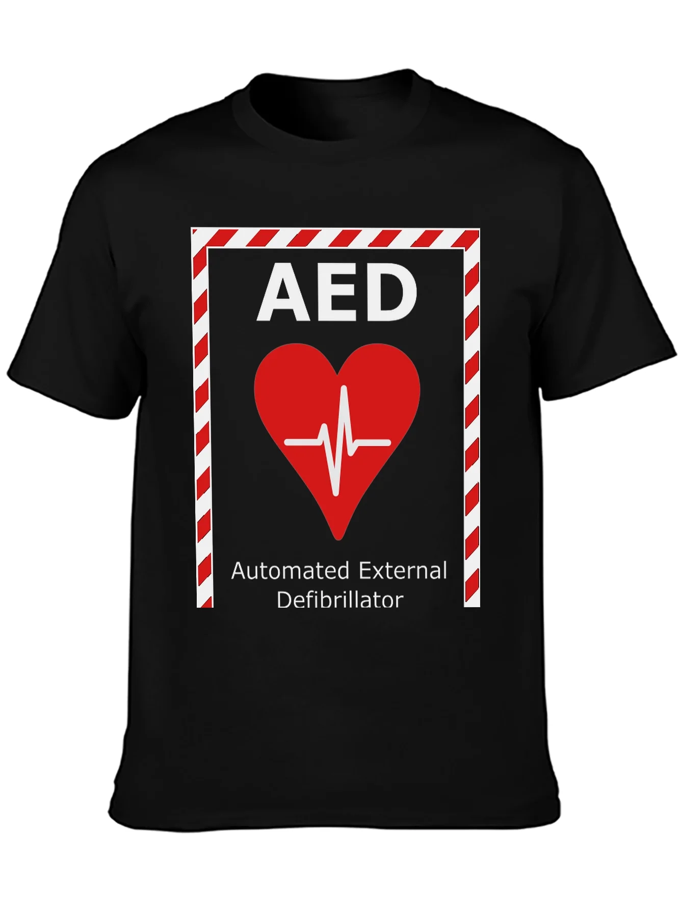 AED Heartbeat T-Shirt - Automated External Defibrillator Design