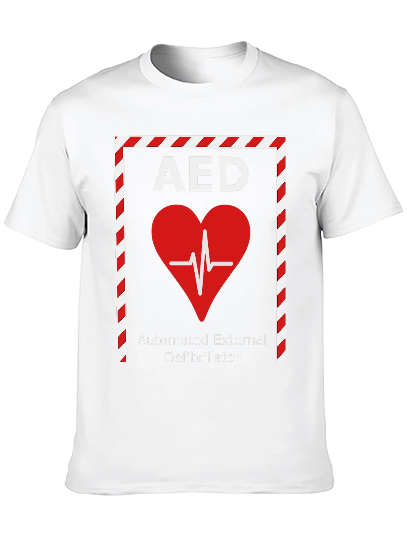 AED Heartbeat T-Shirt - Automated External Defibrillator Design