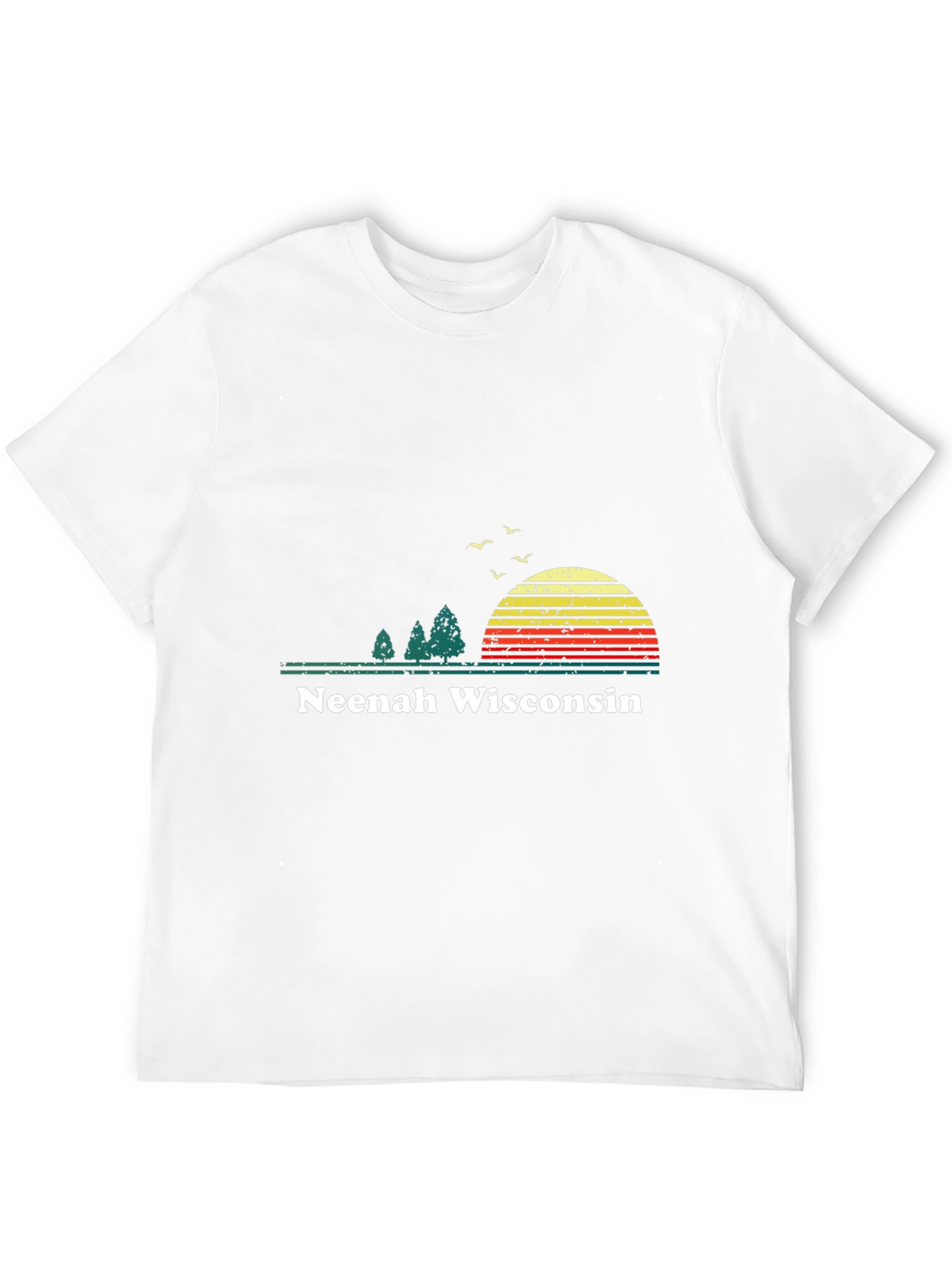 Neenah Wisconsin Retro Sunset T-Shirt
