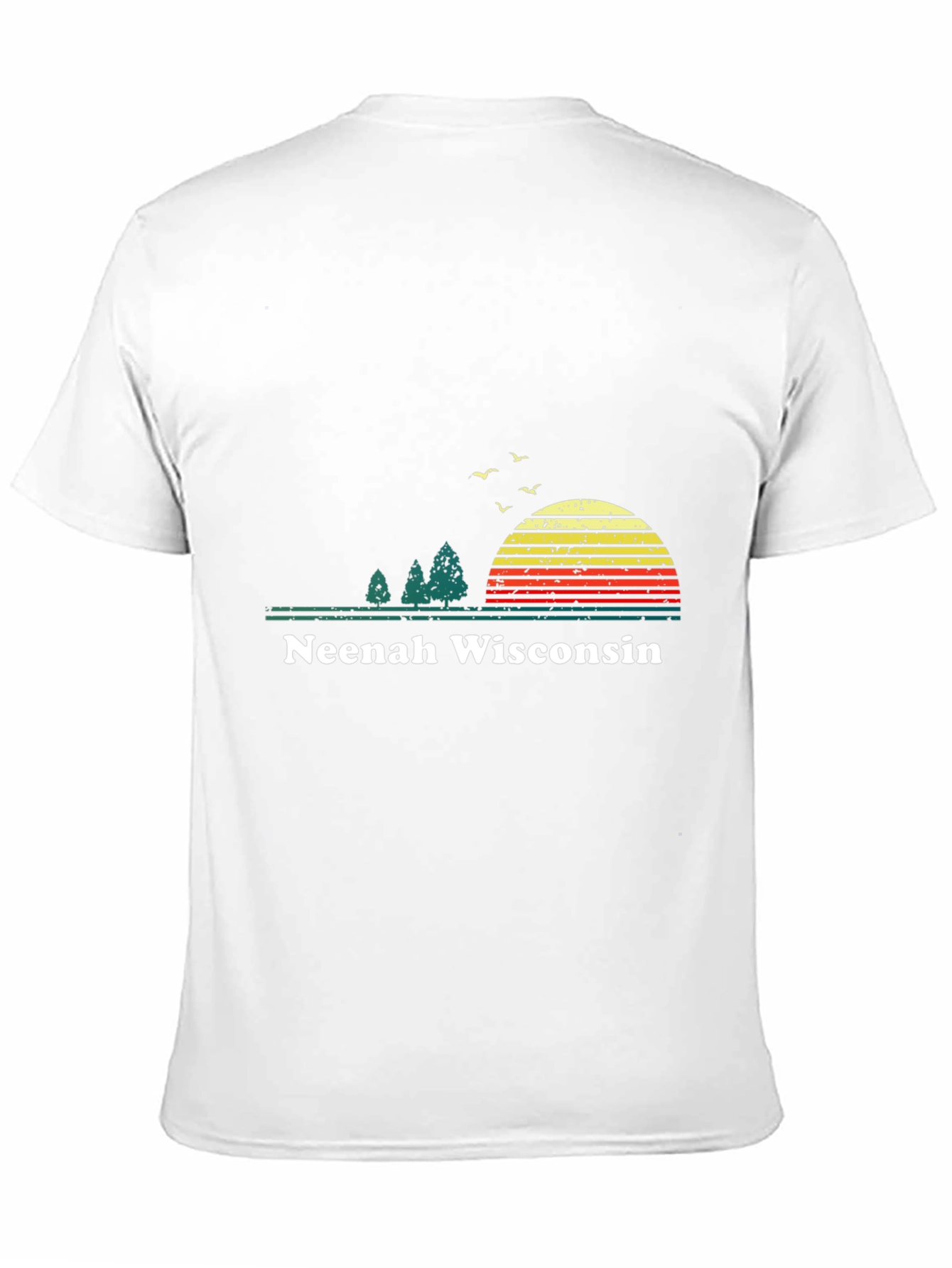 Neenah Wisconsin Retro Sunset T-Shirt