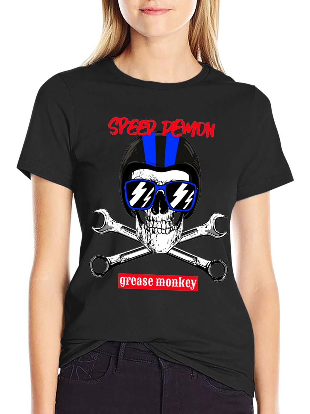 Speed Demon Grease Monkey Biker T-Shirt