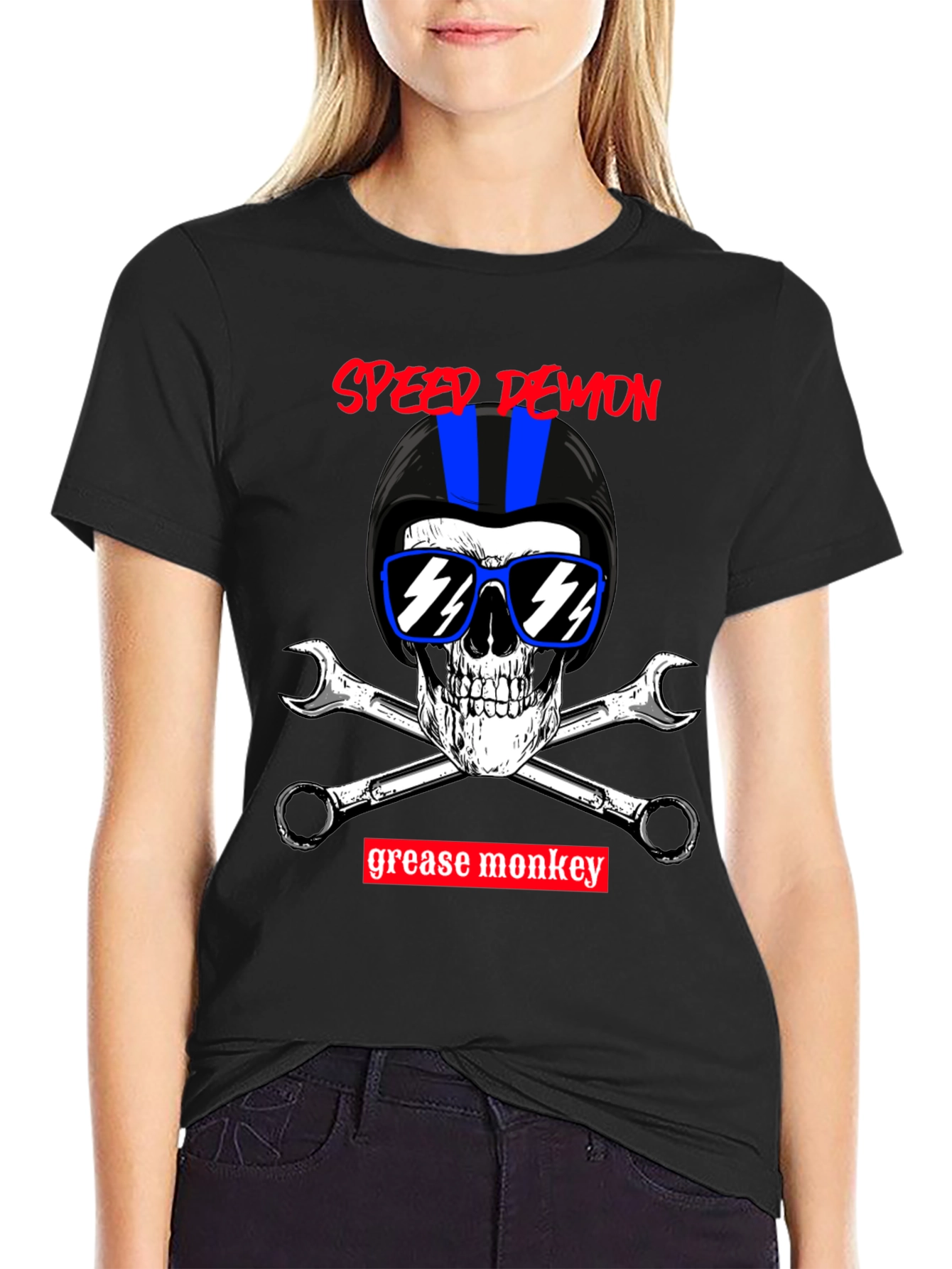 Speed Demon Grease Monkey Biker T-Shirt