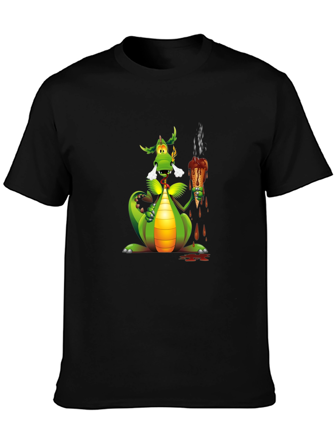 Dragon Eating Ice Cream Graphic Tee