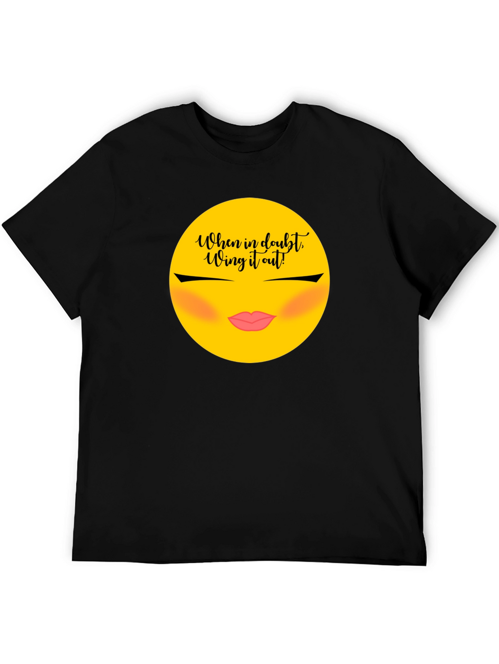 Wing It Out Graphic Tee - Trendy Slogan Shirt