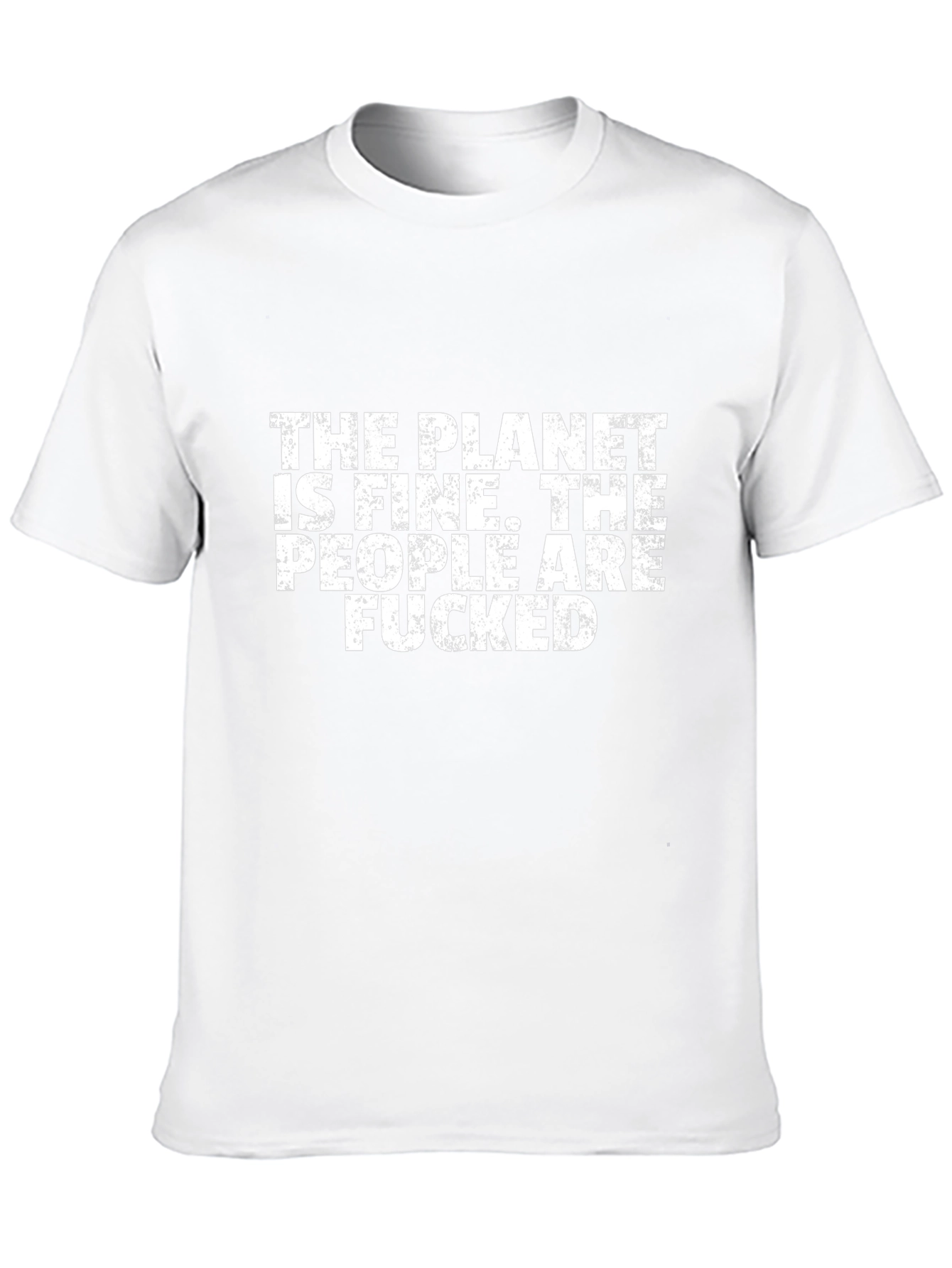 The Planet Is Fine Graphic Tee - Black