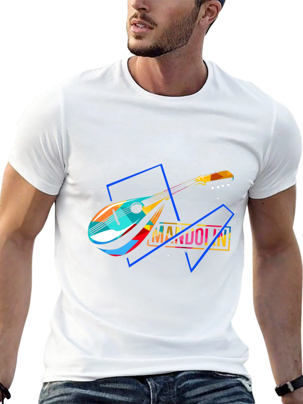 Mandolin Graphic T-Shirt - Music Lover Tee