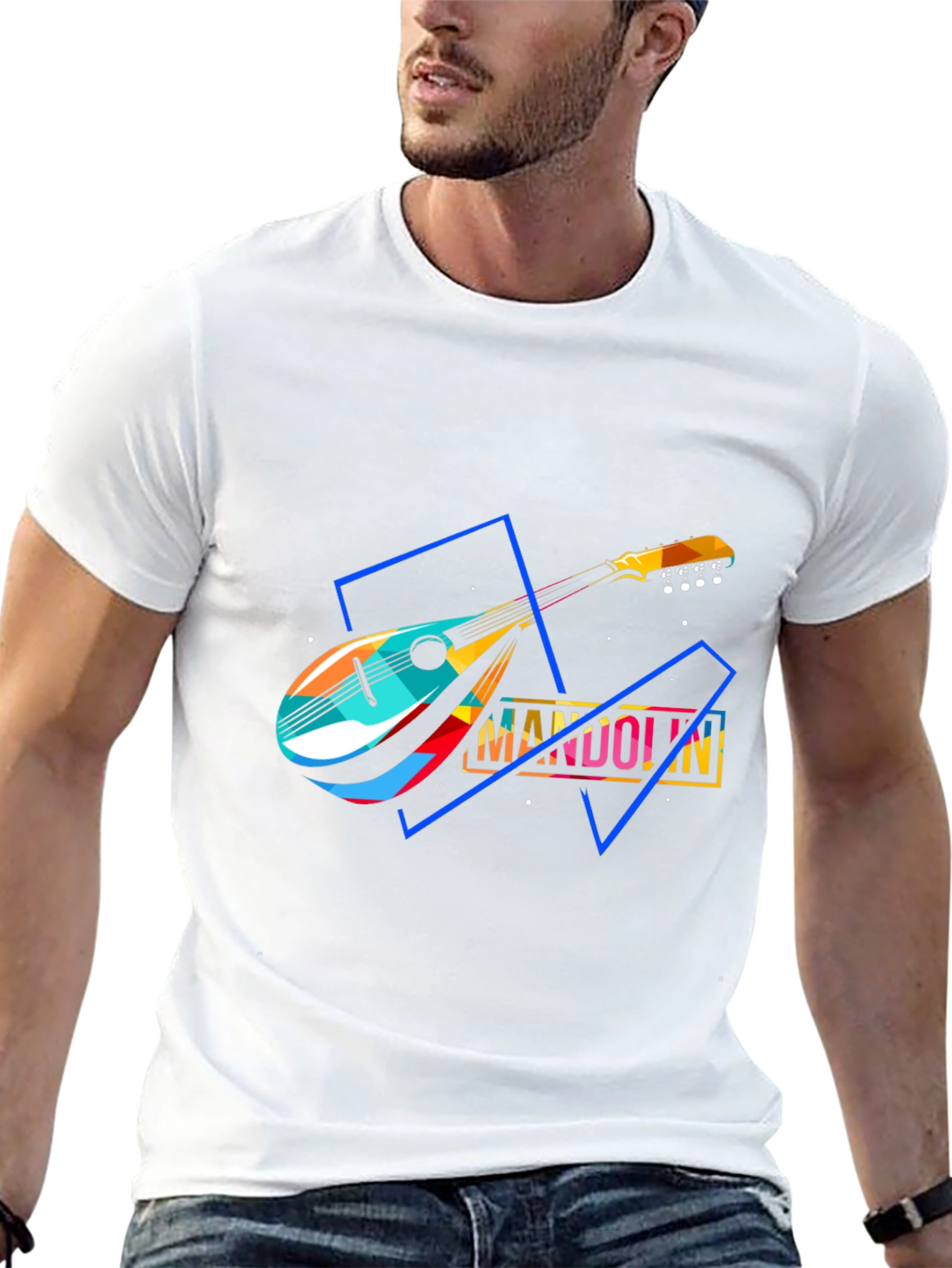 Mandolin Graphic T-Shirt - Music Lover Tee
