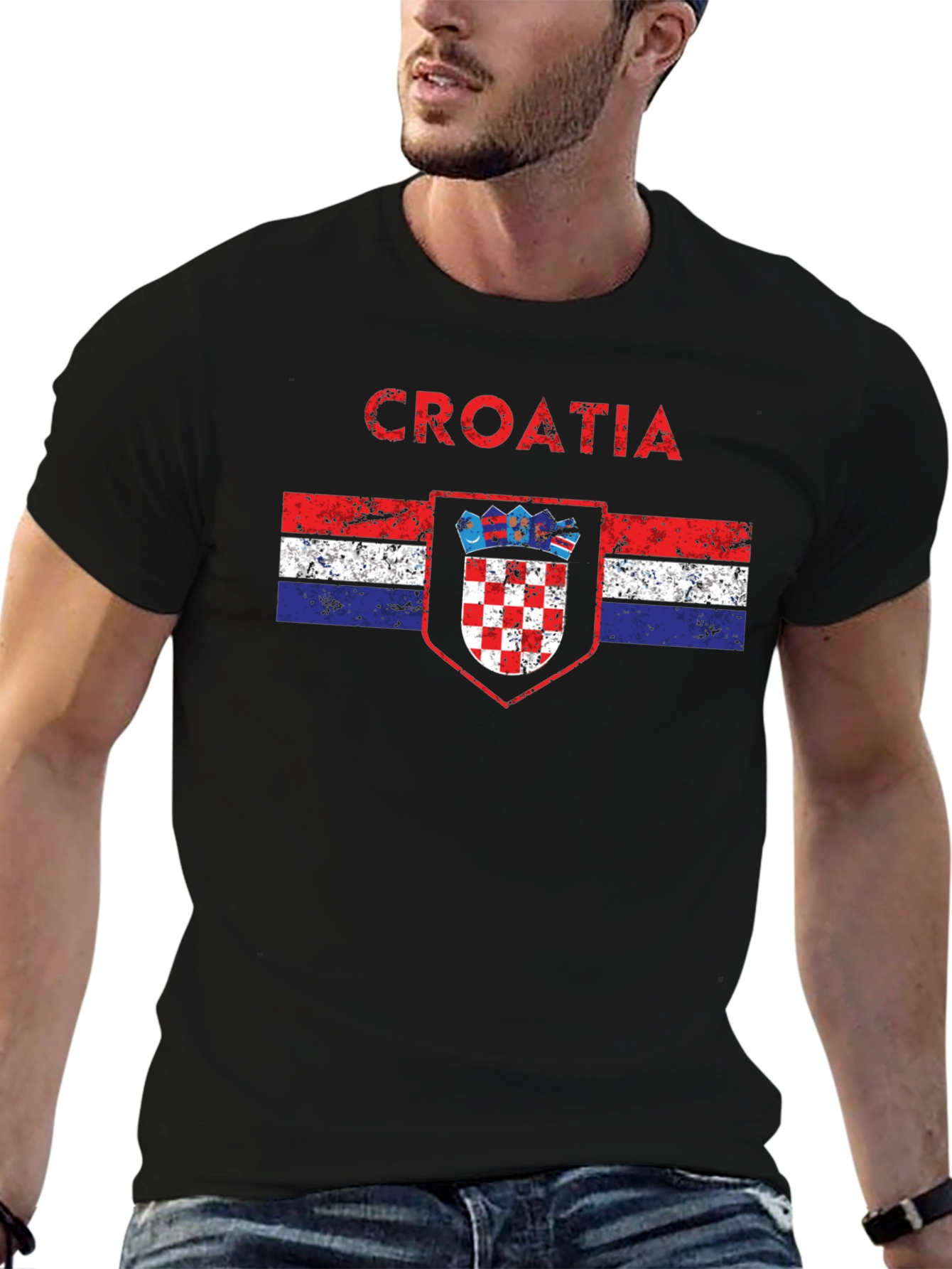 Croatia Flag Graphic T-Shirt
