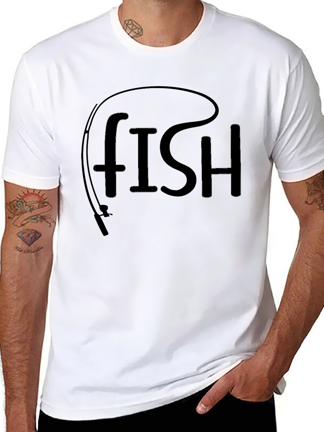 Fishing Rod Fish T-Shirt - Anglers Delight