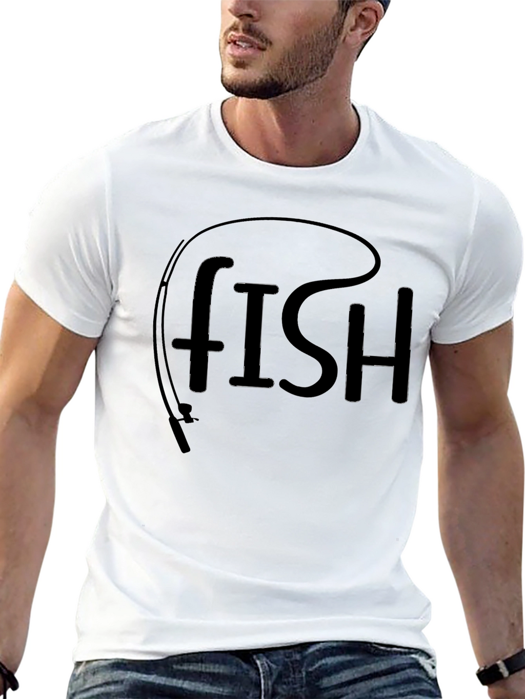 Fishing Rod Fish T-Shirt - Anglers Delight