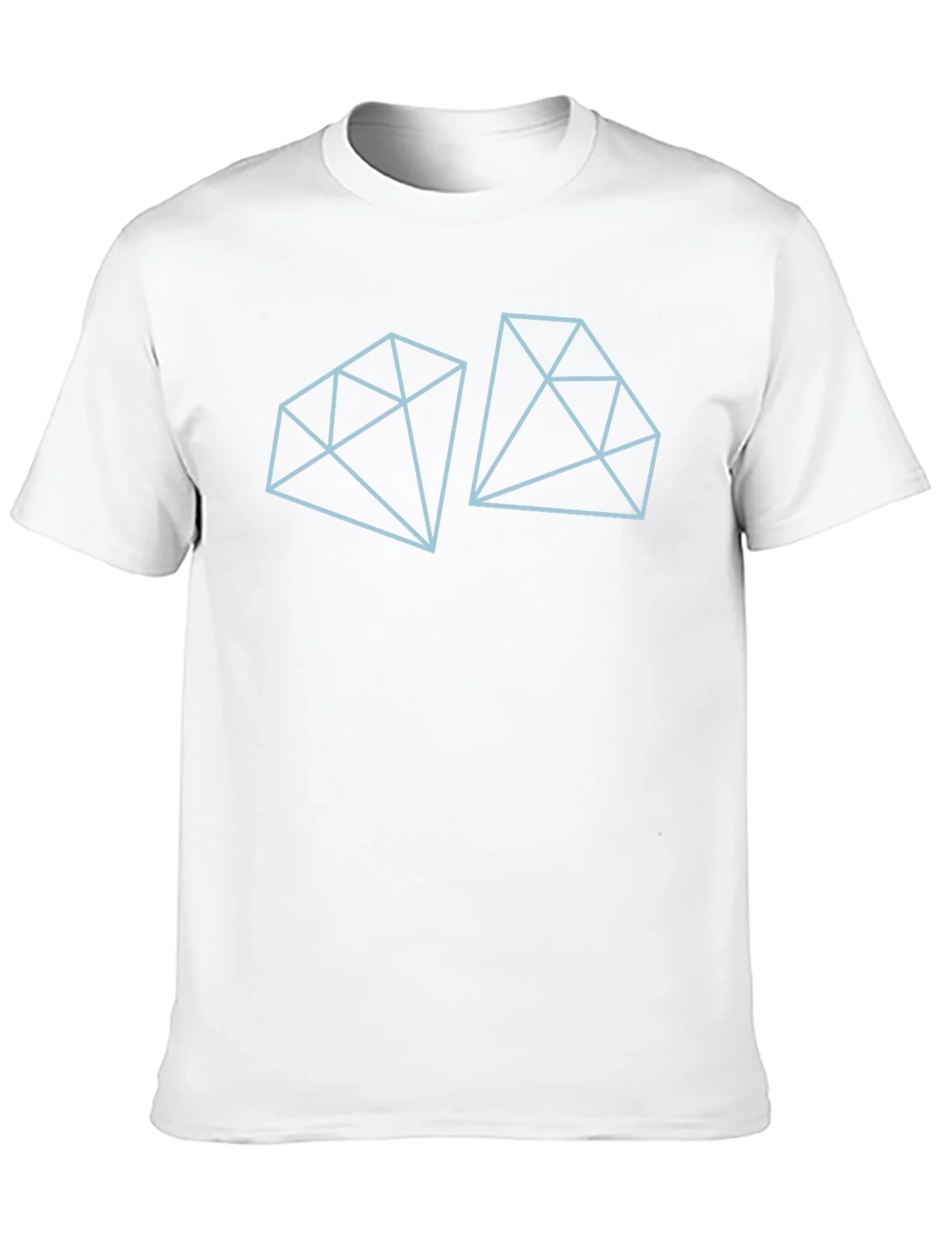 Geometric Diamond Tee - Modern Minimalist Graphic Shirt