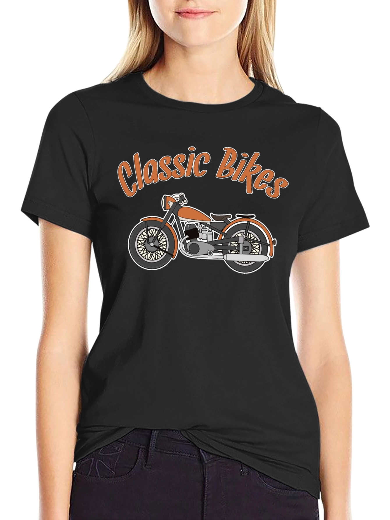 Classic Bikes Graphic Tee - Vintage Motorcycle T-Shirt